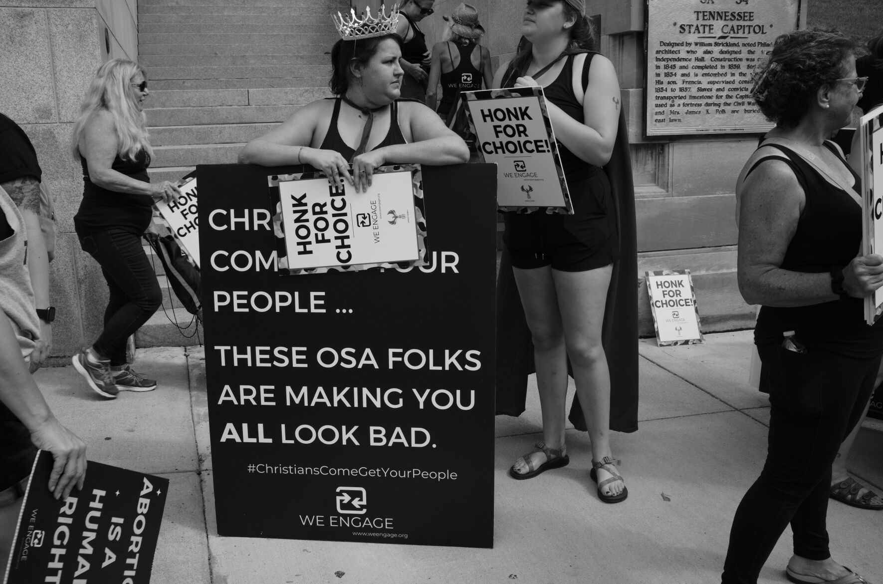 Fundamentalist group Operation Save America's rally at the state Capitol, July 30, 2022